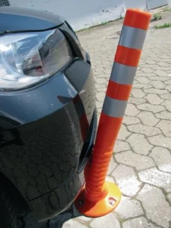 Sperrpfosten PU schwarz/gelb Ø 80 mm - 12221 SG