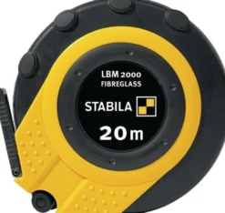 STABILA Kapselbandmaß LBM 2000 FIBREGLASS L.20m Band-B.13mm cm EG III Glasfaserband - 19654