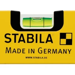 STABILA Wasserwaage Type 70, 80 cm, leichtes Alu-Profil, 1 Horizontal-Libelle, 1 Vertikal-Libelle, Made in Germany - 02286