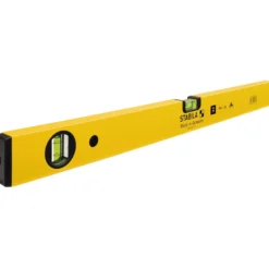 STABILA Wasserwaage Type 70, 80 cm, leichtes Alu-Profil, 1 Horizontal-Libelle, 1 Vertikal-Libelle, Made in Germany - 02286
