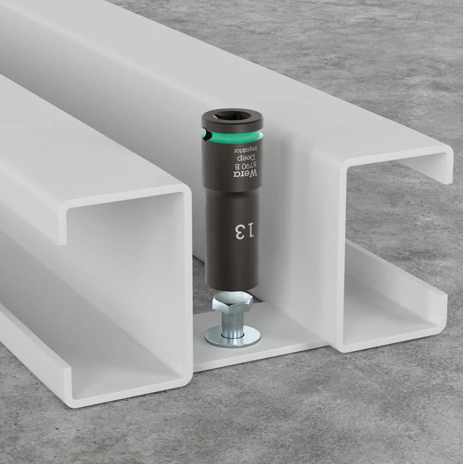 Steckschlüsseleinsatz 8790 B Impaktor Deep 3/8 Zoll 1 Zoll L.63mm WERA