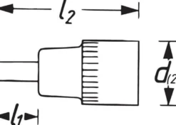 Steckschlüsseleinsatz 990LG-8 1/2 Zoll Innen-Vielzahn M8 L.100mm HAZET