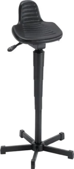 Stehhilfe PU-Schaum Sitz-H.610-895mm STA schwarz Rückstütze MEY