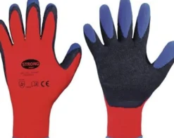 STRONGHAND Handschuhe Tip Grip rot / schwarz / blau EN 388 PSA II Gr. 11 - 0523-11H