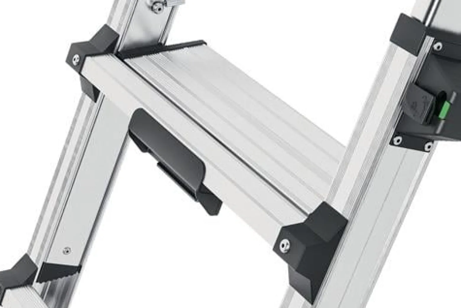 Stufenstehleiter D100TL Alu.Stufen 2x4-2x6 Gesamt-H.981-1430mm teleskopier.HAILO