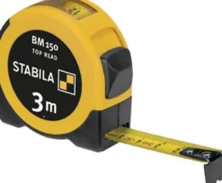 Taschenrollbandmaß BM 150 L.3m B.16mm mm/mm EGII ABS/TPE Festst.STABILA