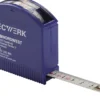Taschenrollbandmaß L.3m B.13mm mm/cm EG II Ku.Sichtfenster TECWERK