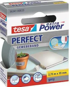 tesa Gewebeband Extra Power Perfect 56341-00033 19mmx2,75m grau