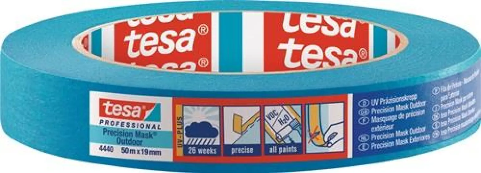 Tesa Präzisionskrepp 4440 Exterior UV PLUS glatt 19 mm - 04440-00000-00