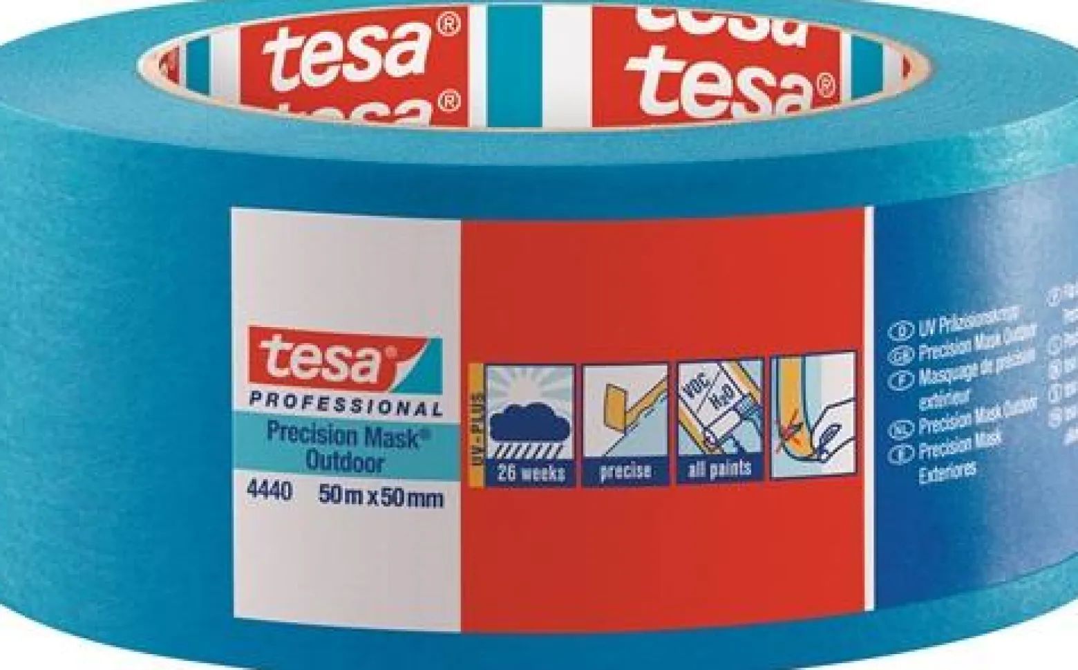 Tesa Präzisionskrepp 4440 Exterior UV PLUS glatt 50 mm - 04440-00004-00