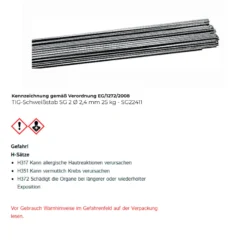 TIG-Schweißstab SG 2 Ø 2,4 mm - SG22411
