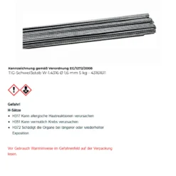 TIG-Schweißstab W-1.4316 Ø 1,6 mm - 43161611