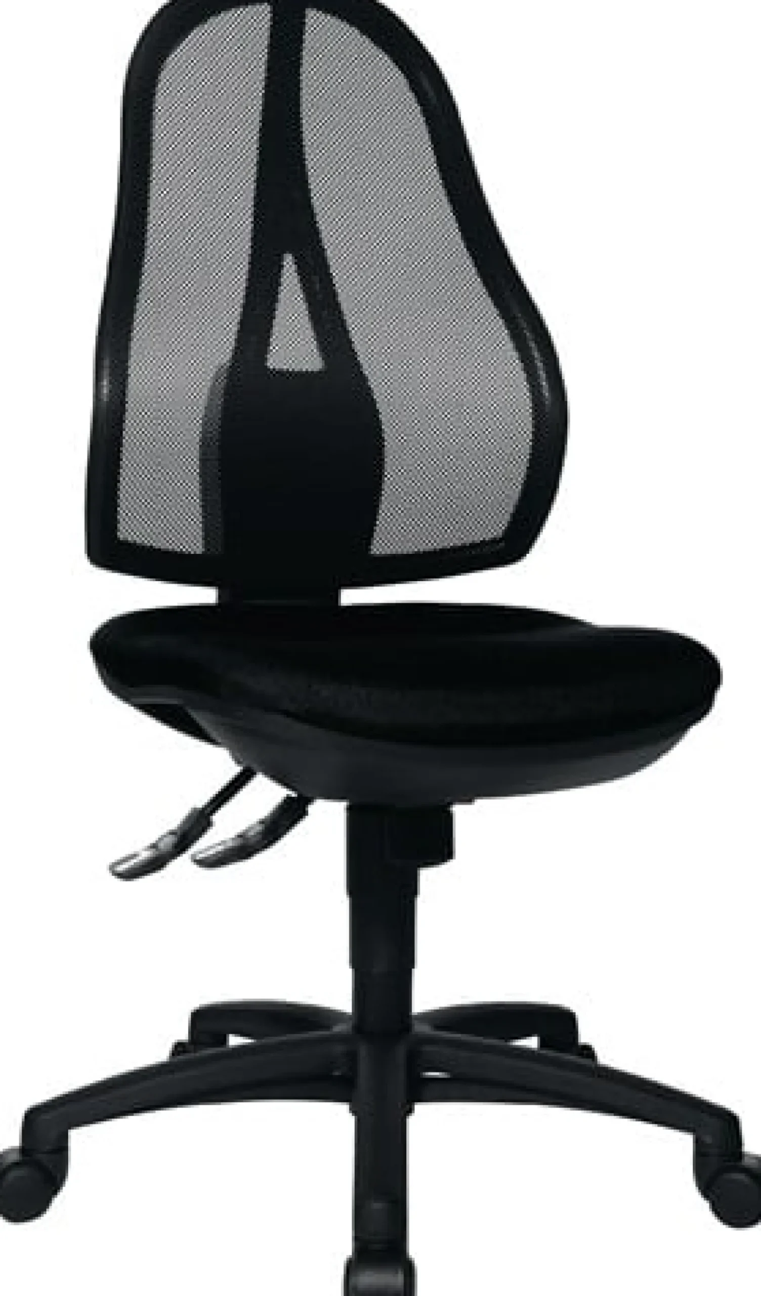 TOPSTAR Bürodrehstuhl m.Punktsynchrontechnik schwarz 430- 510mm o.Armlehnen Trgf.110kg - OP200 G20