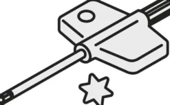Torx-Schlüssel ISO FLAG T07 Bruttogewicht 6,6g PRAMET