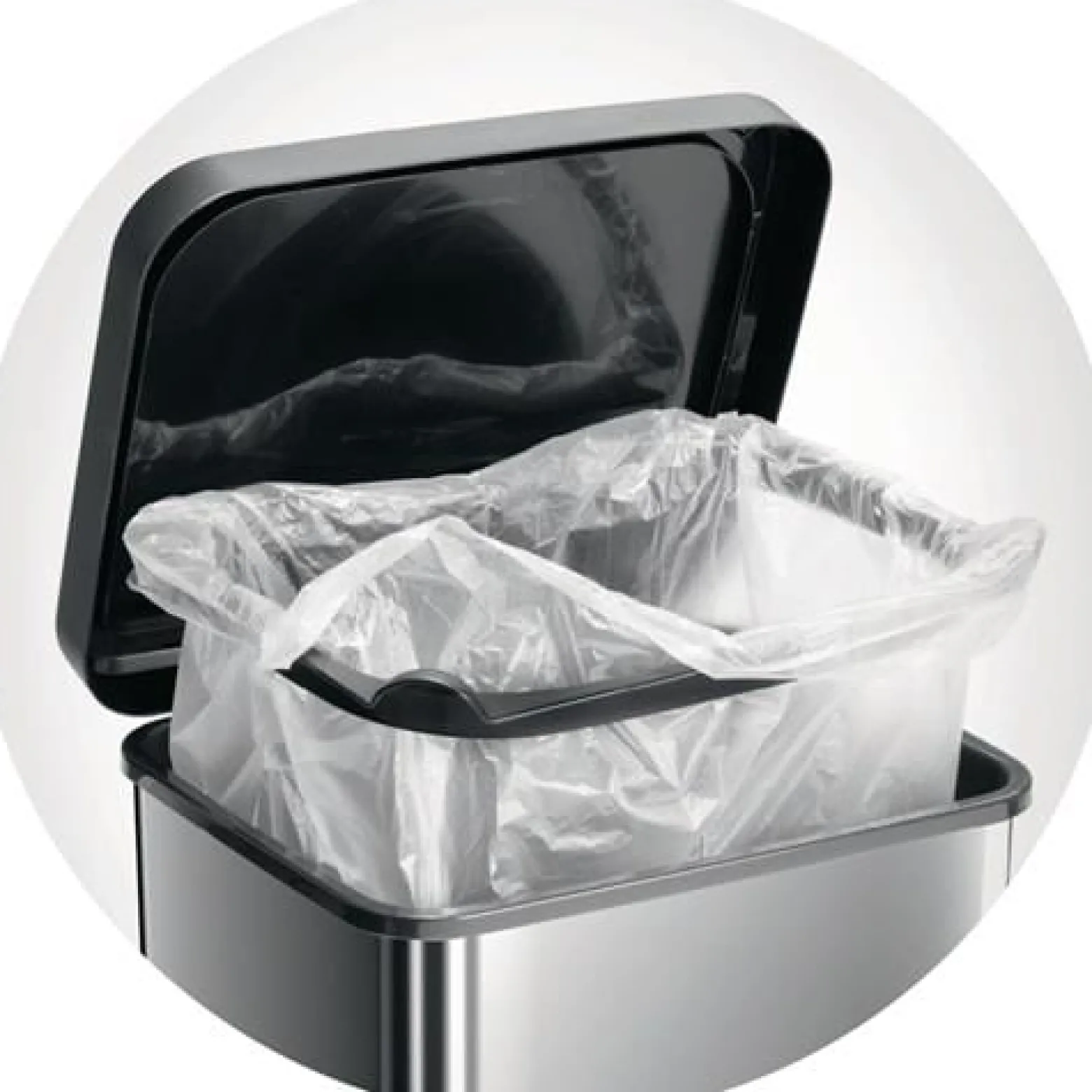 Tretabfallsammler PASO 20l DxH457mm PP-RG Q1