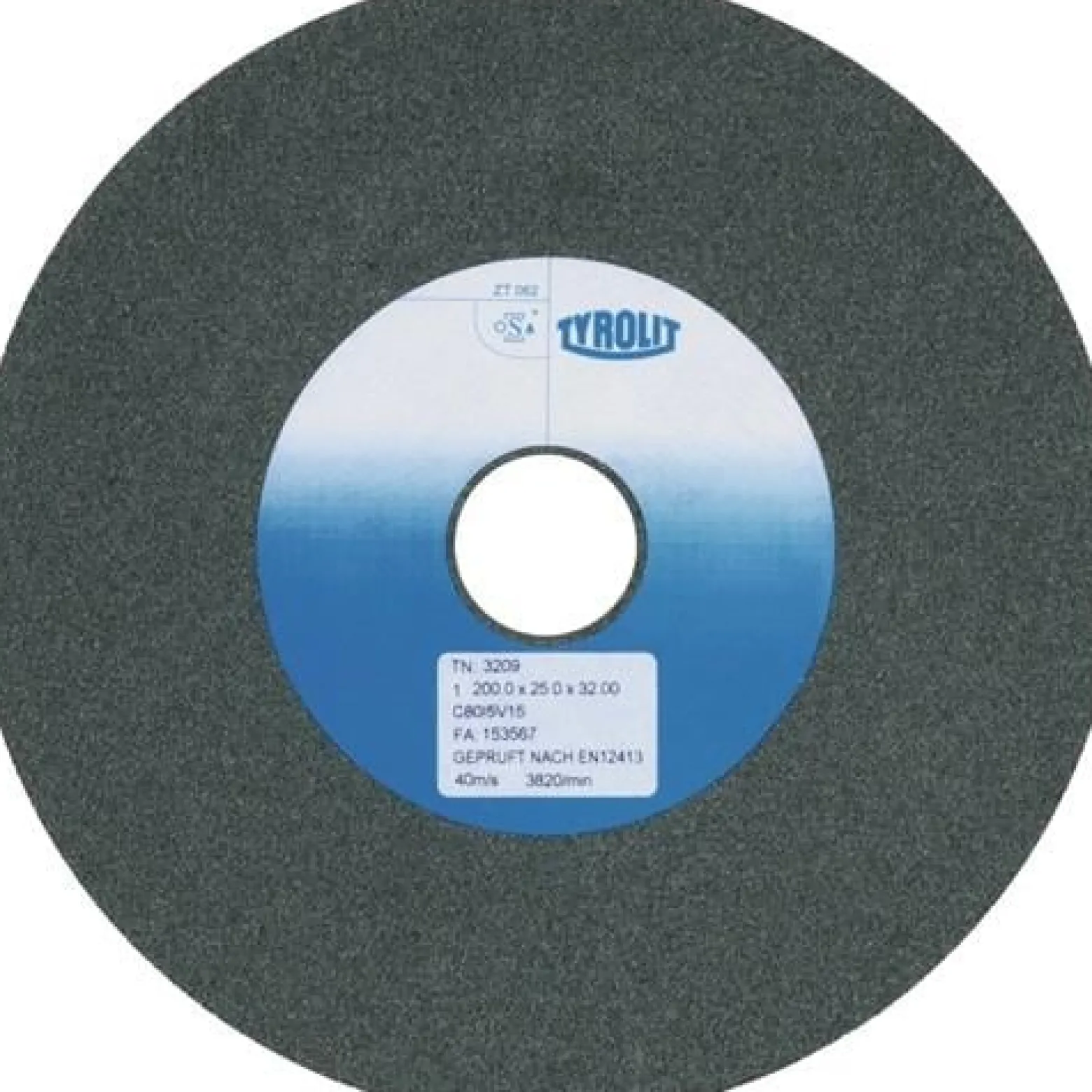 TYROLIT Schleifbockscheibe Ø 125 x B 20 x 32 mm Körnung 80 Siliciumcarbid - 2529