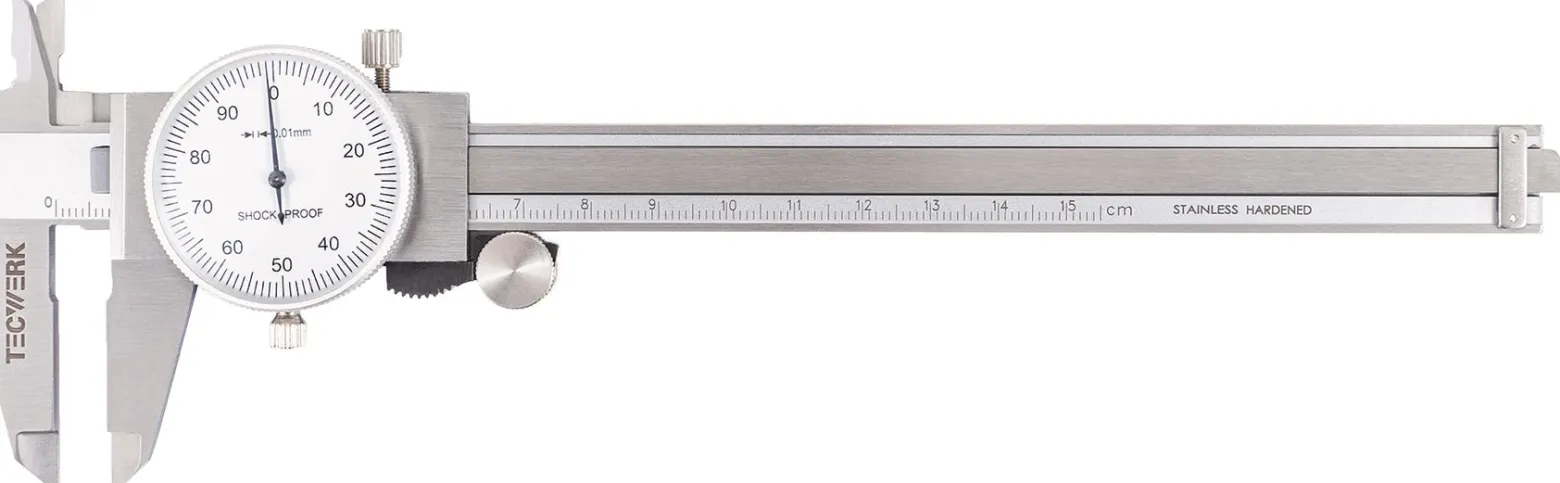 Uhrmessschieber DIN 862 150mm Zeigerumdr.1mm TECWERK