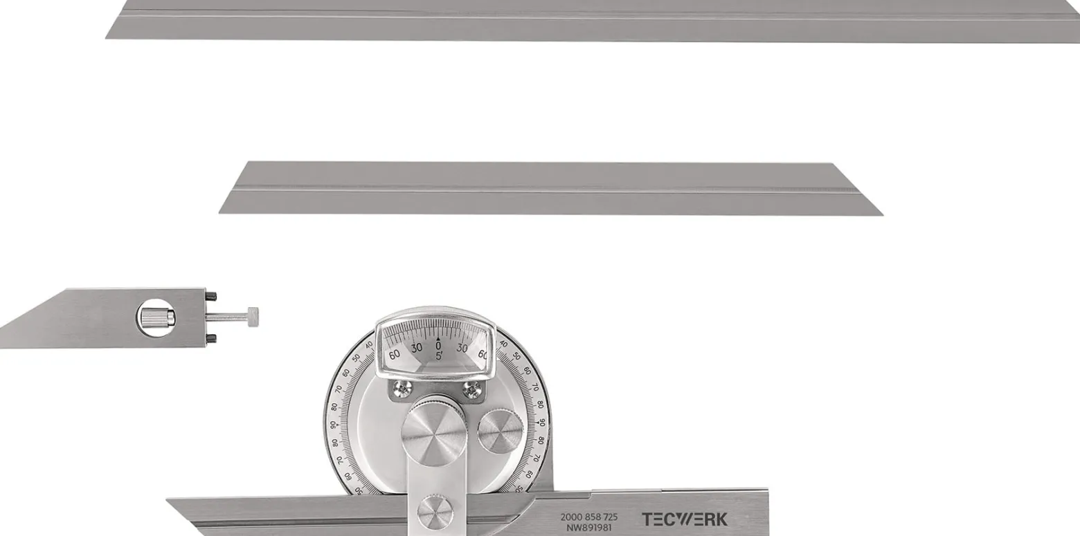 Universalwinkelmessersatz Schienen-L.150/200/300mm TECWERK