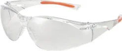 Univet Schutzbrille 513 EN 166 EN 170 FT K Bügel klar orange Scheibe klar Polycarbonat - 513.01.00.00