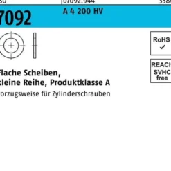 Unterlegscheibe ISO 7092 12 A 4 200 HV 100 Stück