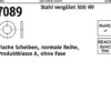 Unterlegscheibe ISO 7089 o.Fase 10 Stahl vergütet 300 HV 100 Stück
