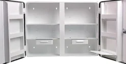 Verbandschrank LONDON B604xH462xT170ca.mm weiß 2-türig SÖHNGEN