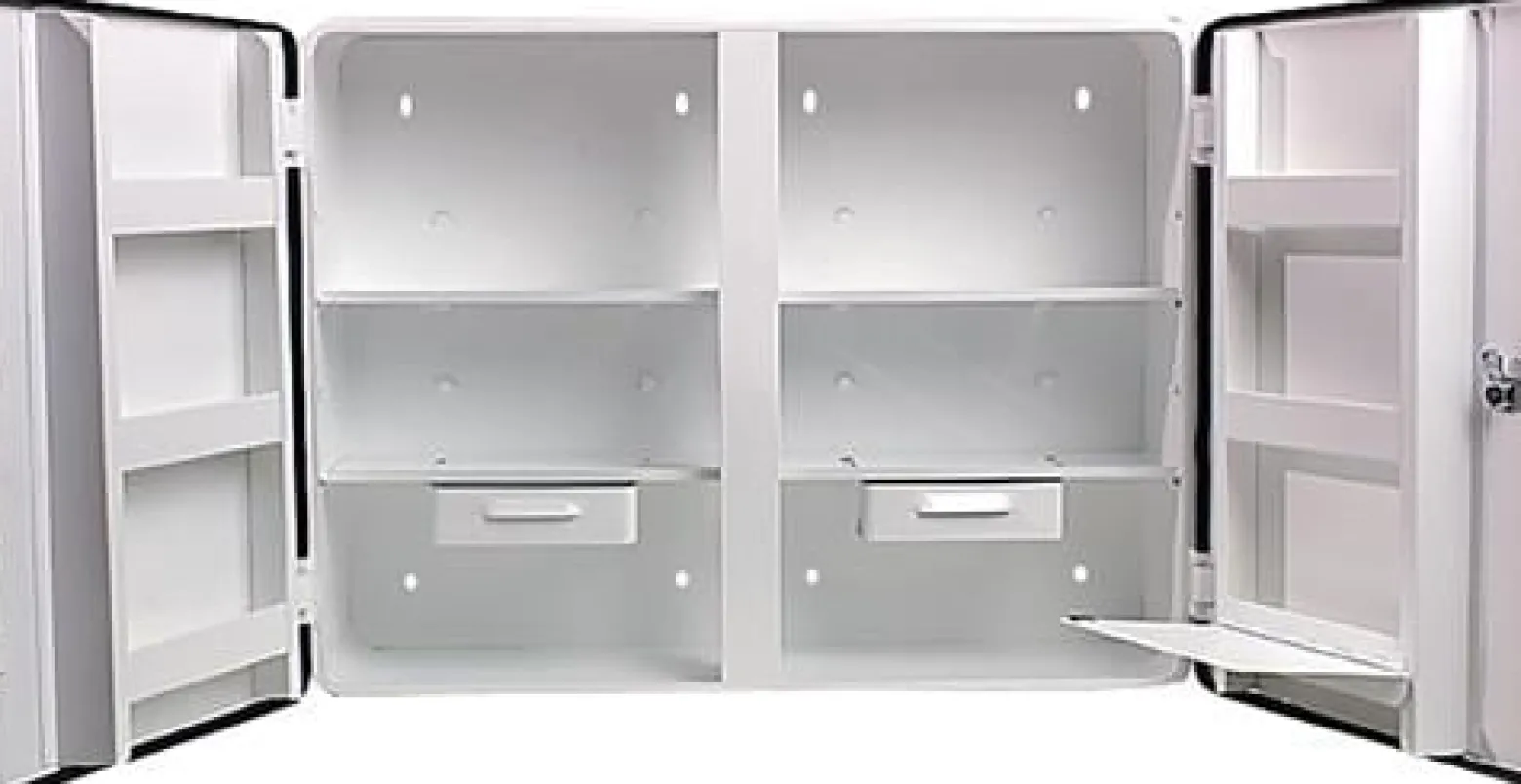 Verbandschrank LONDON B604xH462xT170ca.mm weiß 2-türig SÖHNGEN