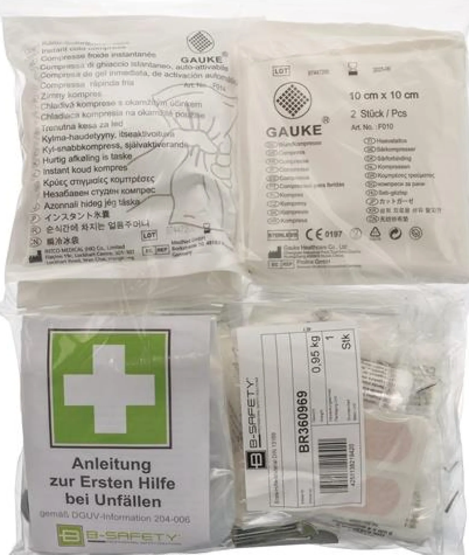 Verbandstoff-Füllung Stand.25x32cm max.5 J.B-SAFETY