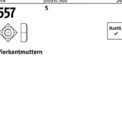 Vierkantmutter DIN 557 M16 5 50 Stück