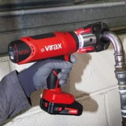 VIRAX Elektro-mechanische Presse Viper M2X + V 12-14-16-18-22 + 2 Akkus - 253562
