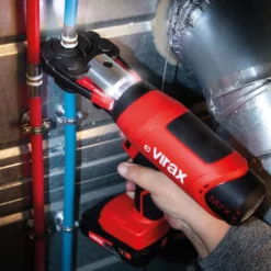 VIRAX Elektro-mechanische Presse Viper M2X + V 12-14-16-18-22 + 2 Akkus - 253562