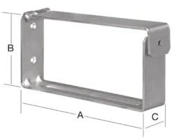 VORMANN Leiter- u.Gerätehalter L.200mm H.90mm B.40mm - 001440200Z