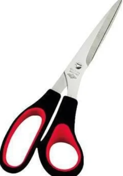 WEDO Schere 9768 21,0cm Edelstahl Softgriff schwarz/rot