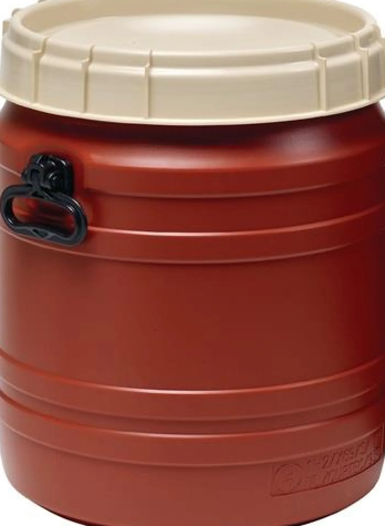 Weithalsfass 55 l braun mit beigem Deckel - 6942-91-971