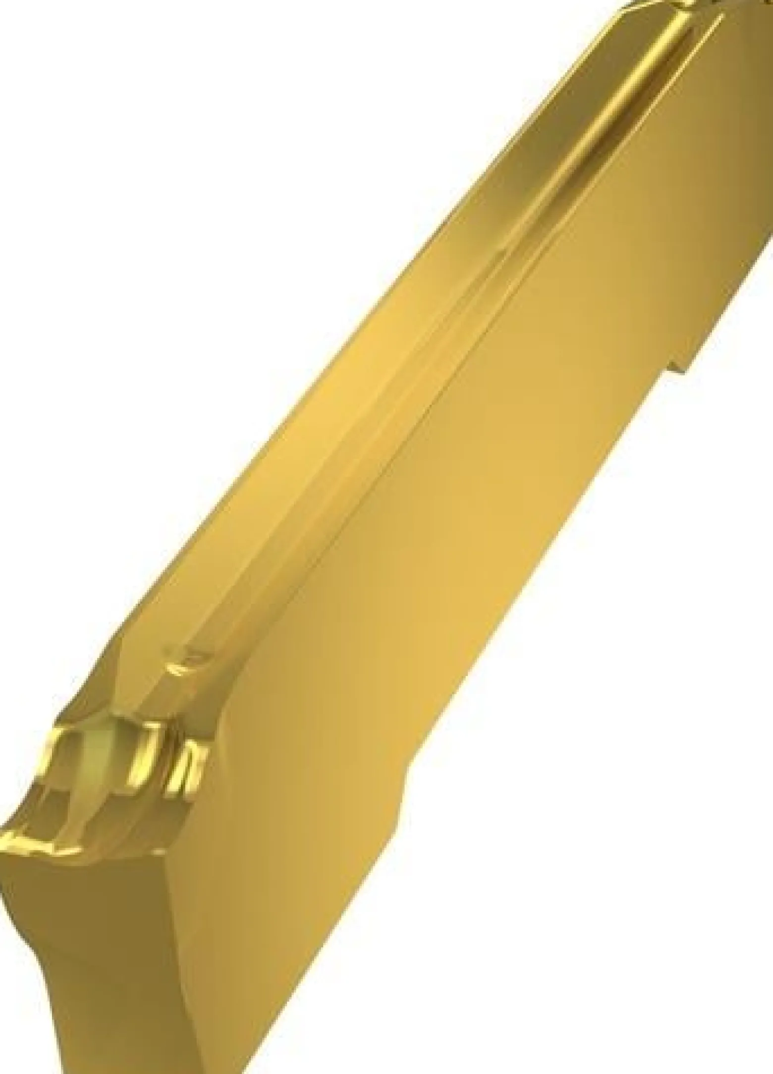 Wendeschneidplatte ISO GL2-D200G02R12-PM:G8330 Breite 2mm PVD beschichtet Gold