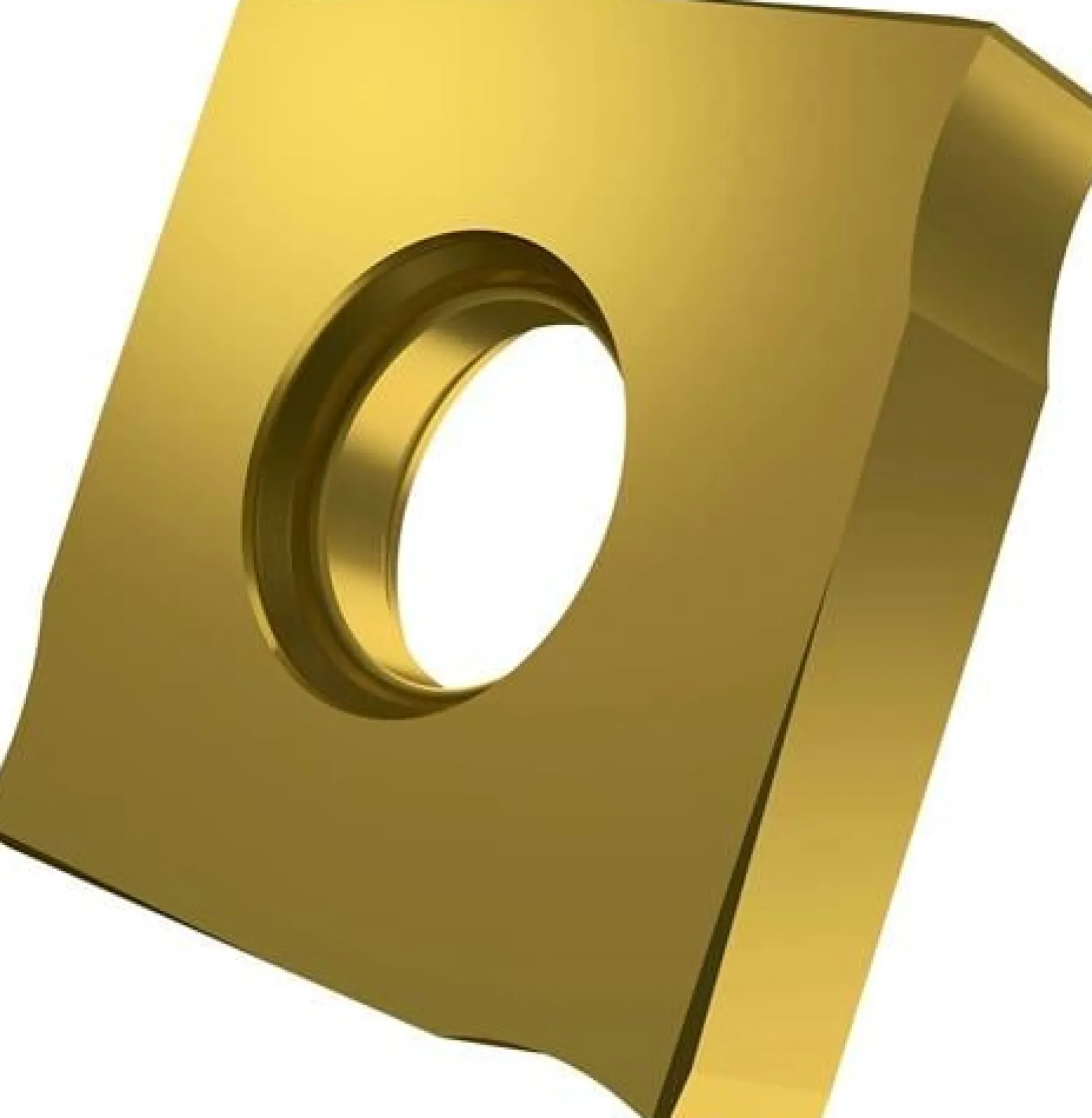 Wendeschneidplatte ISO SNHQ 1207AZTN:M8330 D. 5mm PVD beschichtet Farbe Gold