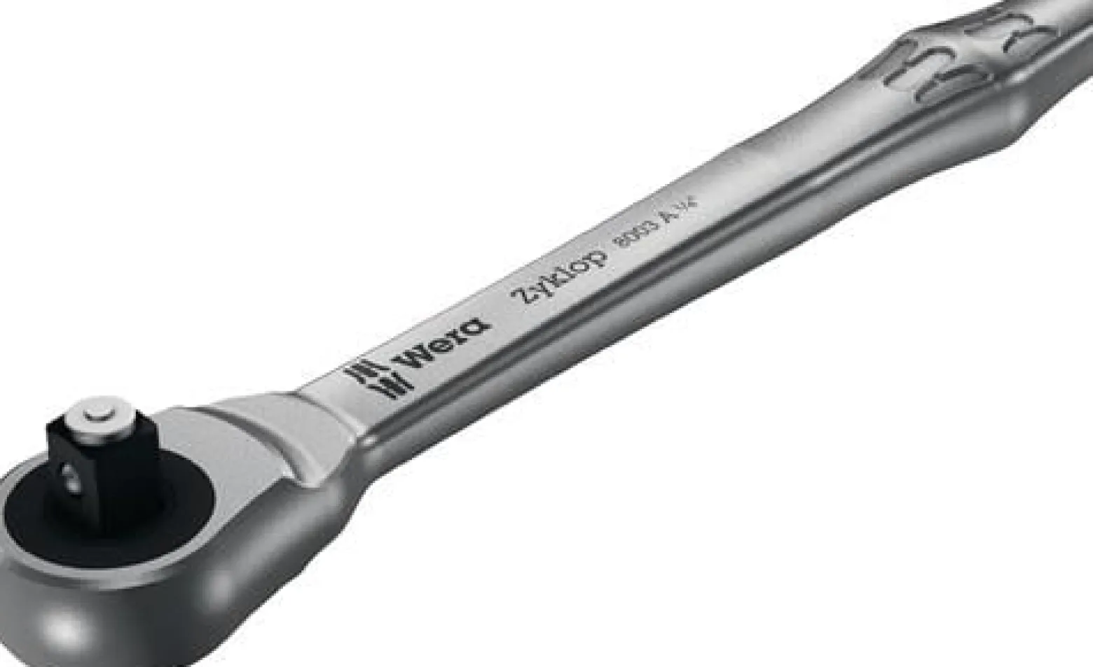 Wera 8003 A Zyklop Metal-Knarre mit Durchsteckvierkant mit 1/4"-Antrieb - 004003