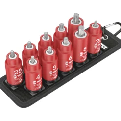 Wera Belt B VDE 1 Zyklop Bitnuss-Satz TORX® / Innensechskant, isoliert, mit Haltefunktion, 3/8"-Antrieb - 05006603001