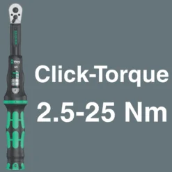 Wera Bicycle Set Torque 1 - 16tlg. Click-Torque A5 in textiler Box mit Nüssen - 004180