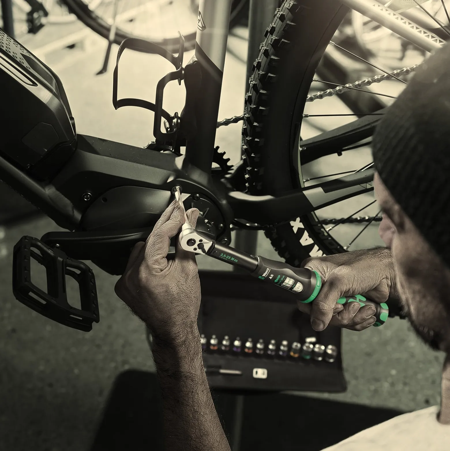Wera Bicycle Set Torque 1 - 16tlg. Click-Torque A5 in textiler Box mit Nüssen - 004180