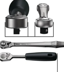 Wera 8004 C Zyklop Metal-Knarre mit Umschalthebel mit 1/2"-Antrieb - 004064