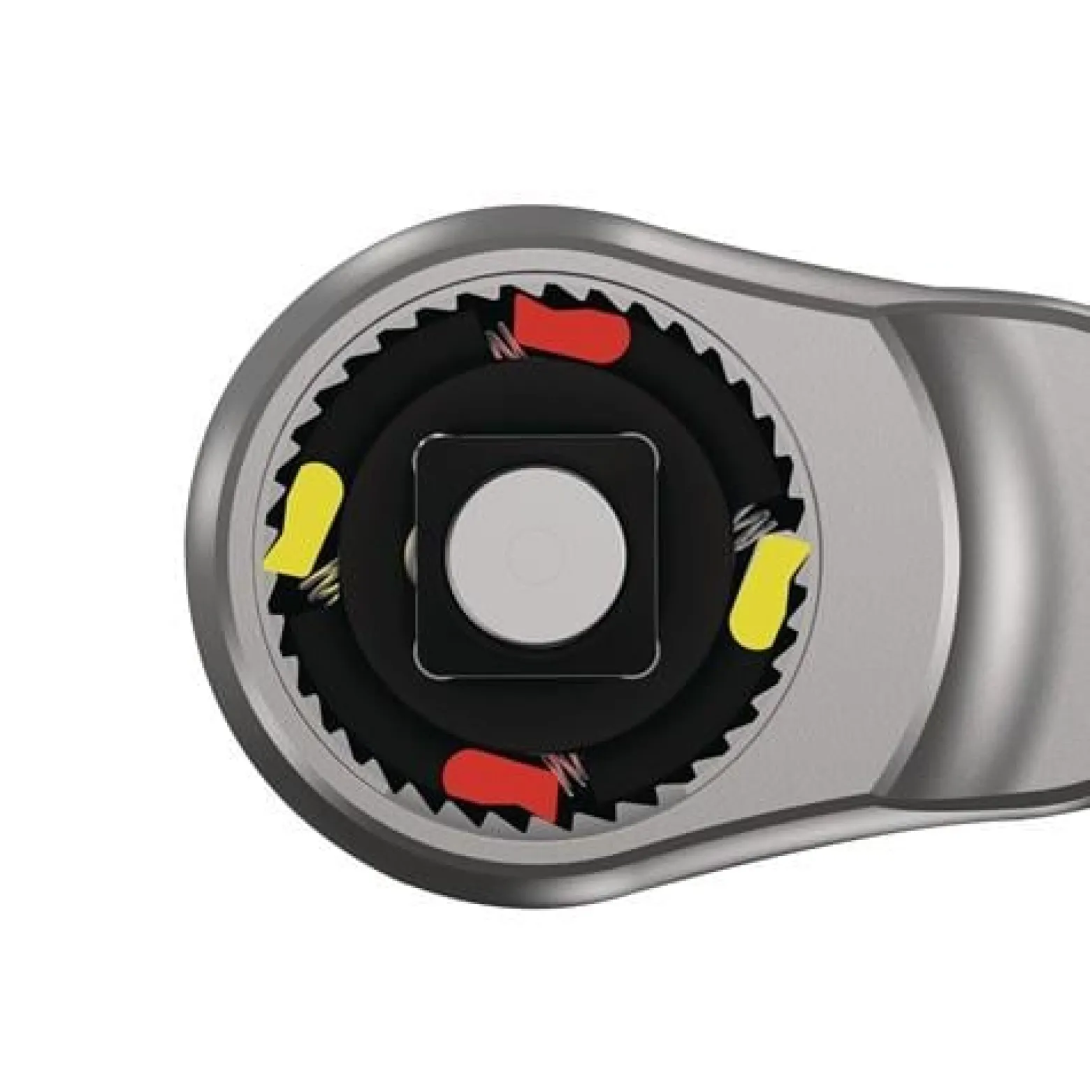 Wera 8003 C Zyklop Metal-Knarre mit Durchsteckvierkant mit 1/2"-Antrieb - 004063
