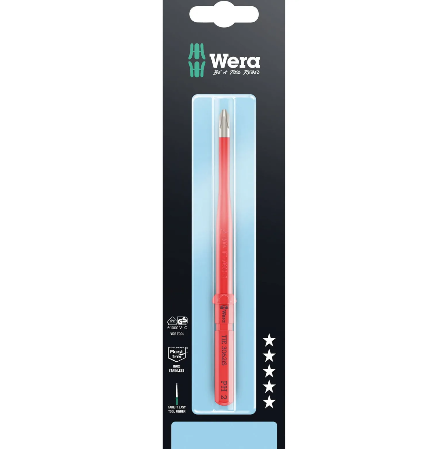 Wera Kraftform Kompakt VDE 3062 iS Take it easy SB, Edelstahl - 05006581001