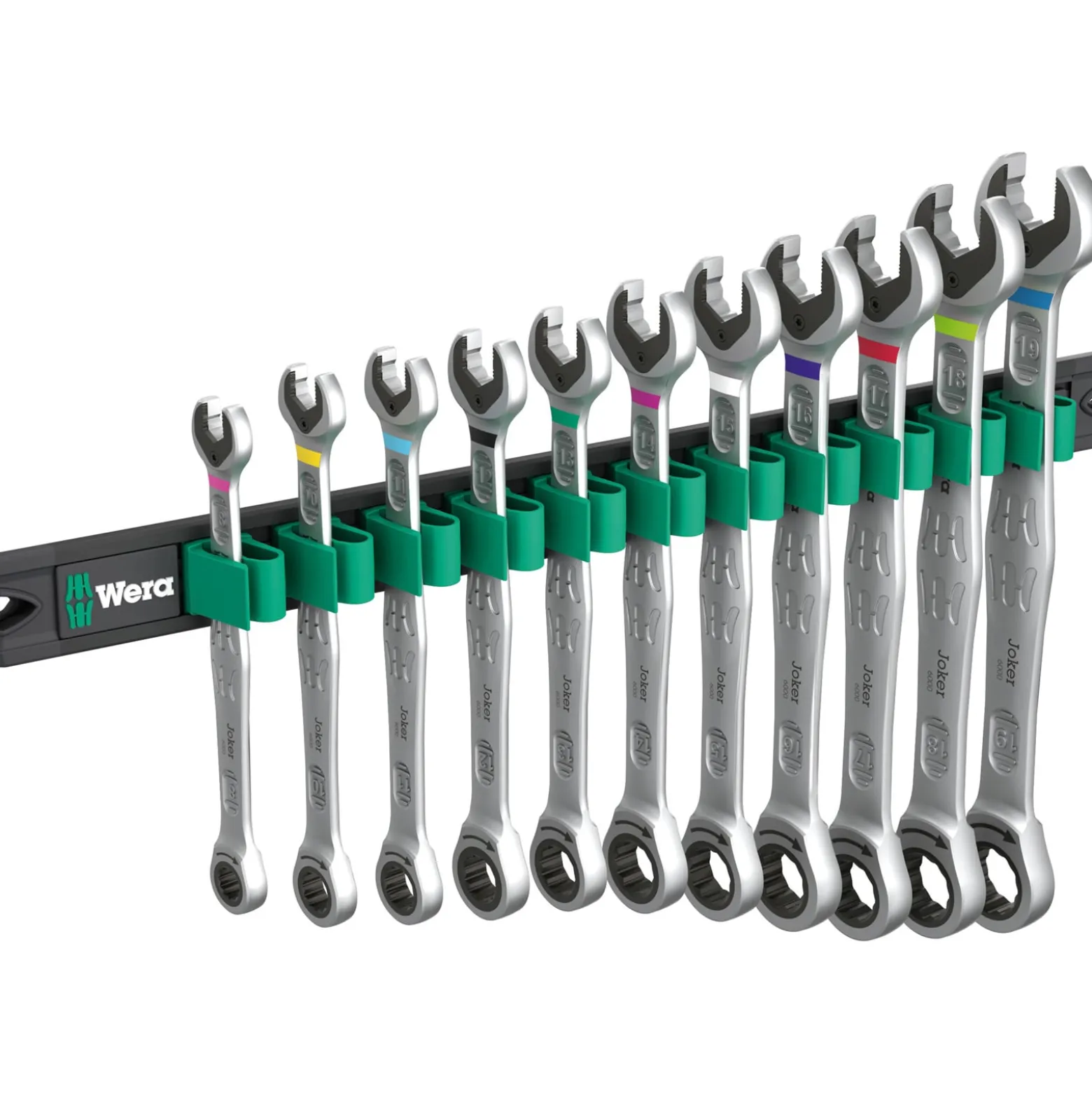 Wera 9630 Magnetleiste 6000 Joker 1 Maul-Ringratschenschlüssel-Satz - 05020014001