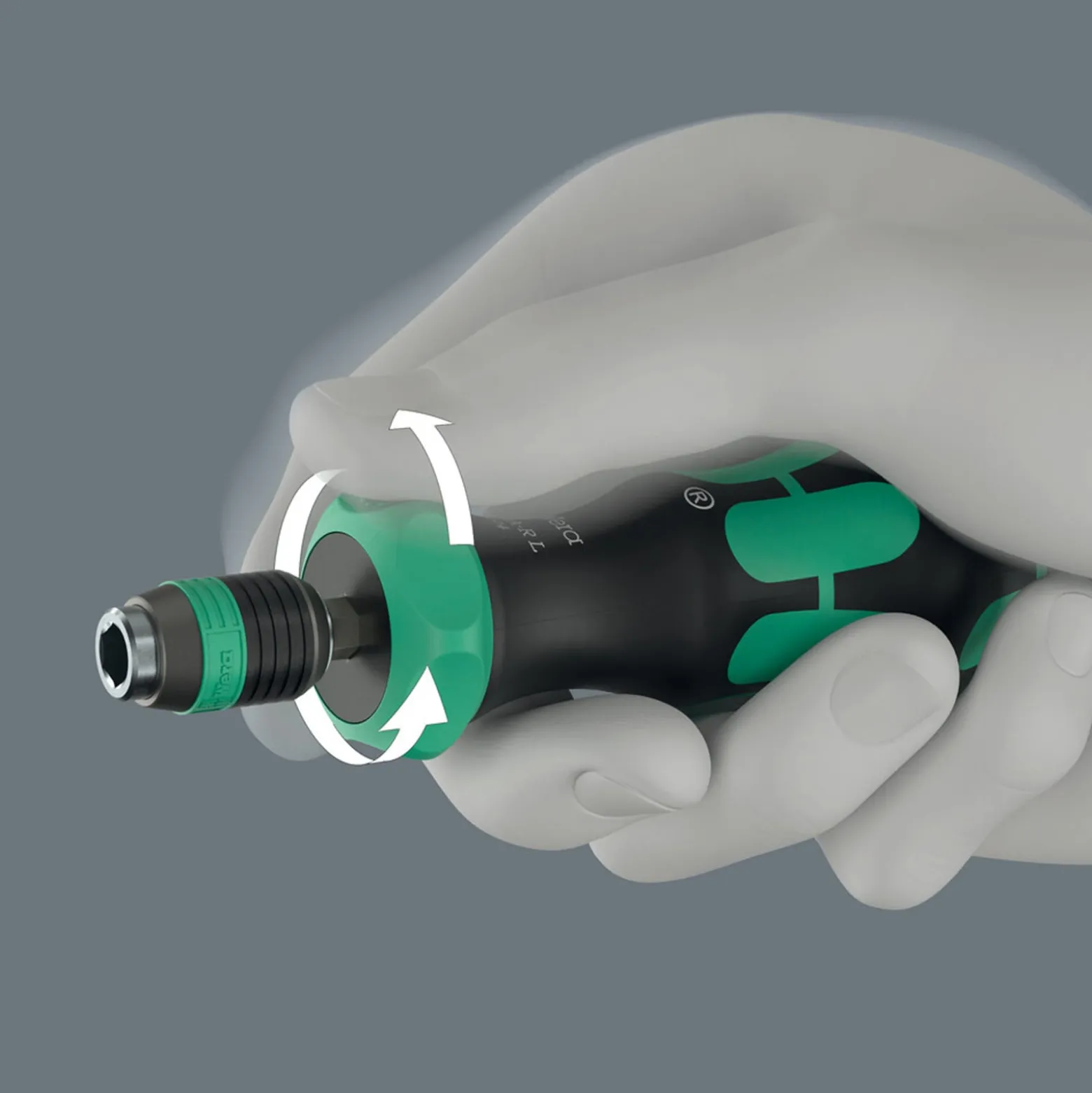 Wera 838 RA-R L Bits-Handhalter mit Ratschenfunktion, 1/4" - 05051494001