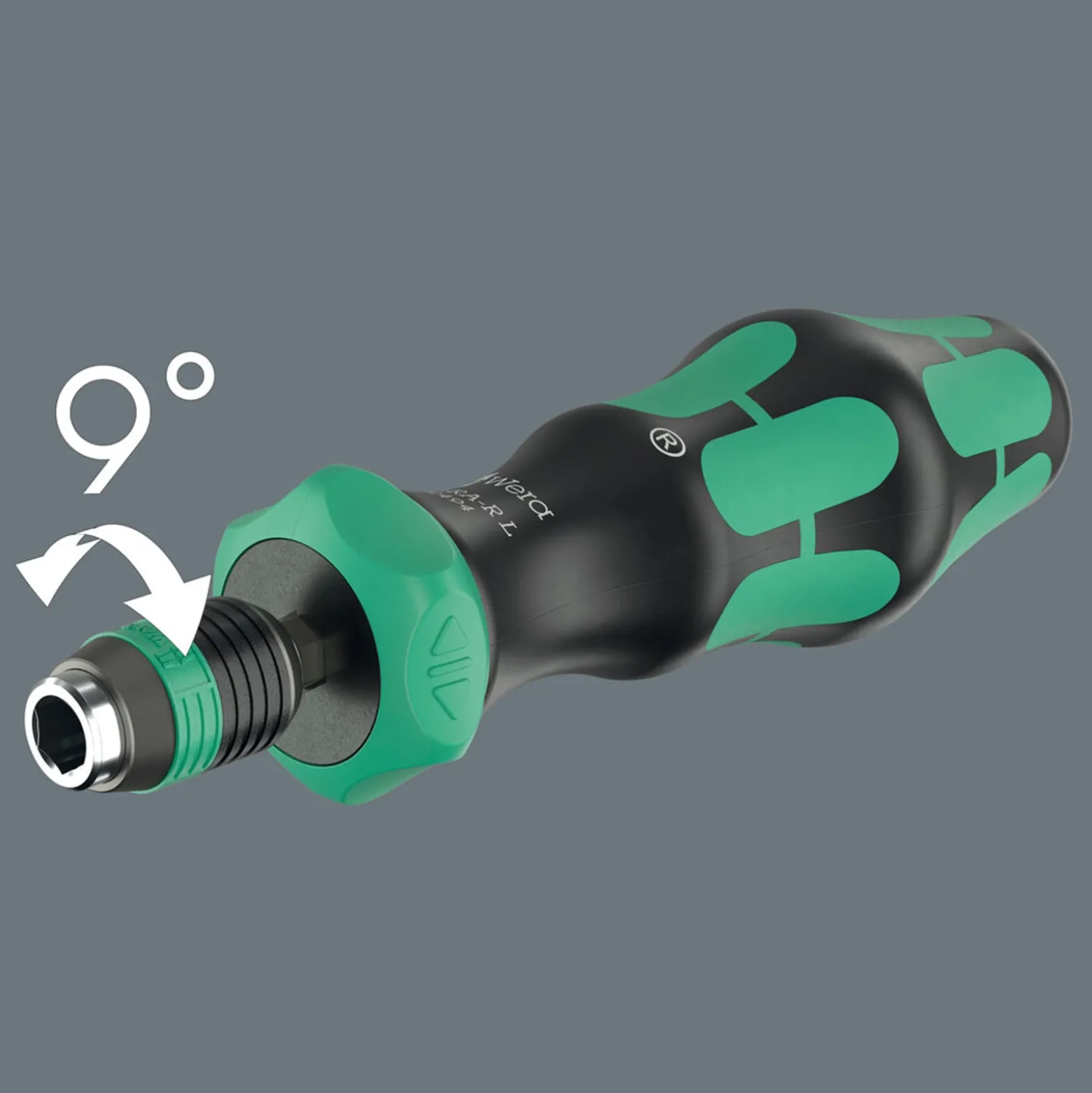 Wera 838 RA-R L Bits-Handhalter mit Ratschenfunktion, 1/4" - 05051494001