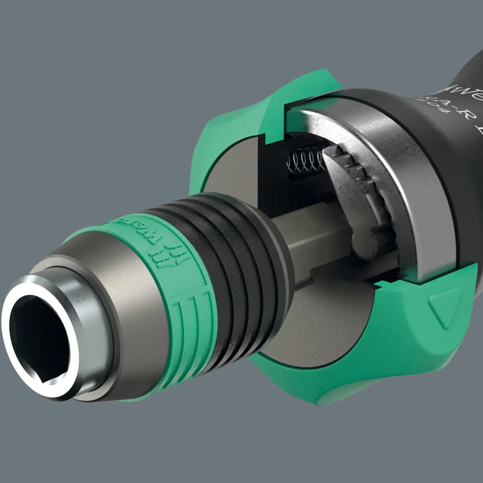 Wera 838 RA-R L Bits-Handhalter mit Ratschenfunktion, 1/4" - 05051494001