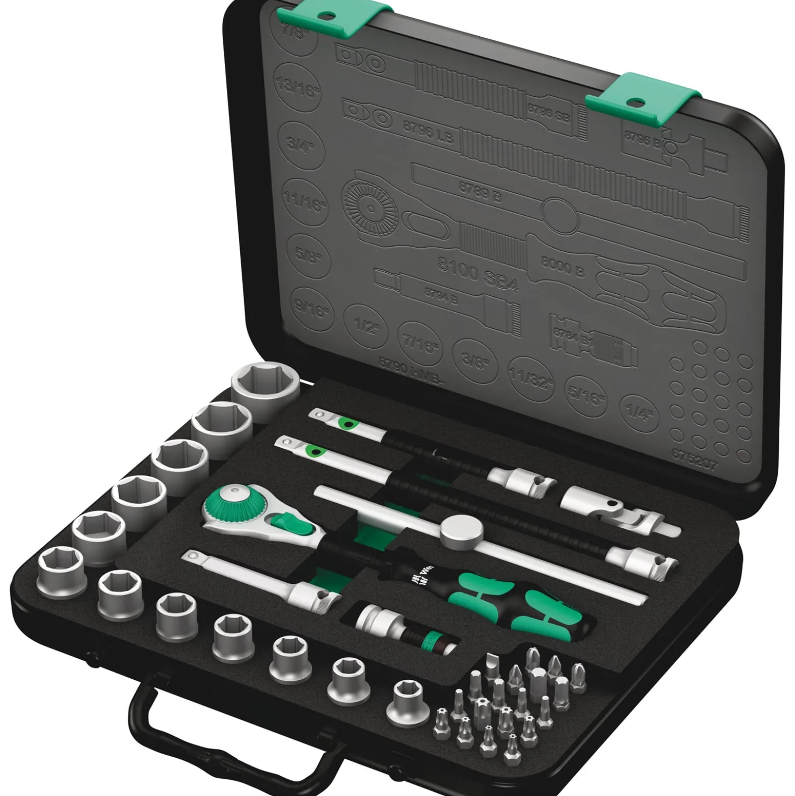 Wera 8100 SB 4 Zyklop Speed-Knarrensatz, 3/8"-Antrieb, zöllig - 05006581001