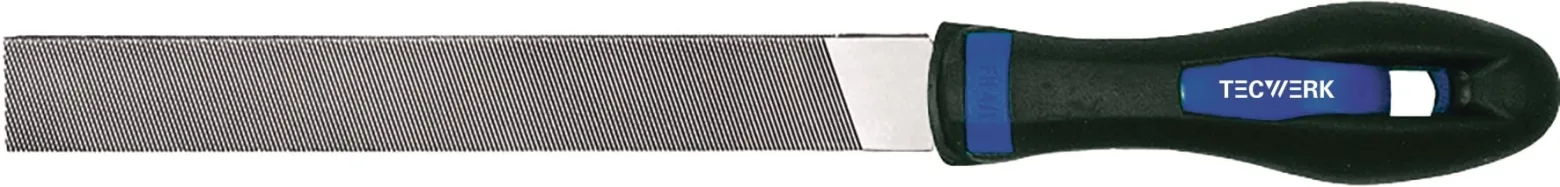 Werkstattfeile DIN 7261 L.250mm Q.25x6mm Hieb 2 Flachstumpf 2K-Ergo TECWERK