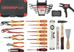 Werkzeugkoffer Elektriker-R21652089 88-tlg.GEDORE RED